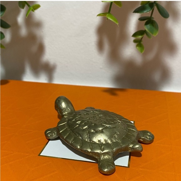 Decorative Brass Turtle - Picture 3 of 5